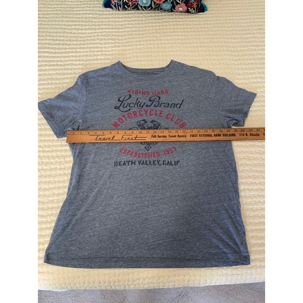 Lucky brand, motorcycle gray T-shirt, size‎ extra large